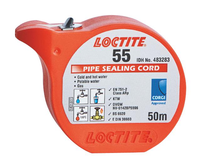 Loctite 55, 50M Pipe Sealing Cord, Loctite 55, 50M