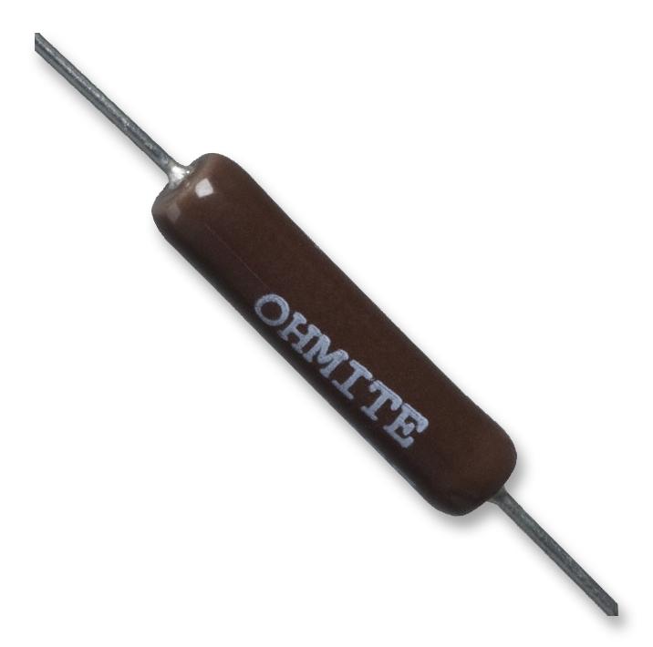 Ohmite 25Jr50E Res, 0R5, 5%, 5W, Axial, Wirewound