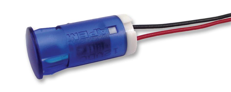 Apem Qs123Xxhb220 Indicator, Led Panel Mnt, 12Mm, Blue