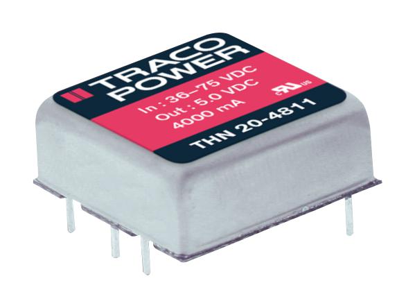 Traco Power Thn 20-1211 Dc-Dc Converter, 5V, 4A