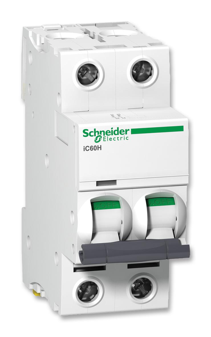 Schneider Electric A9F55204 Circuit Breaker, Thermal Magnetic, 2Pole