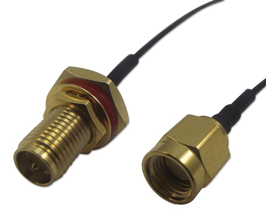 Multicomp Pro Mc000792 Rf Coax Cable, Ip67 Rpsma-Rpsma, 100Mm