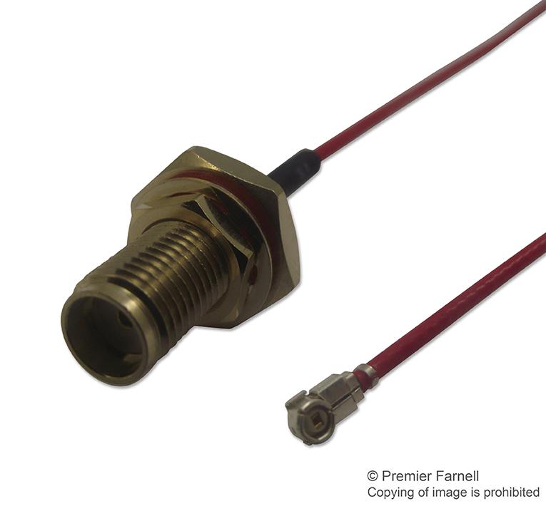 Multicomp Pro Mc000818 Rf Coaxial Cable, Red, Ip67 Sma, 100Mm