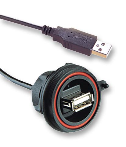 Arcolectric (Bulgin Limited) Px0844/a/0M50/a Computer Cable, Usb 2.0, 0.5M, Black