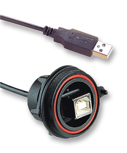 Bulgin Limited Px0844/b/0M50/a Computer Cable, Usb 2.0, 0.5M, Black