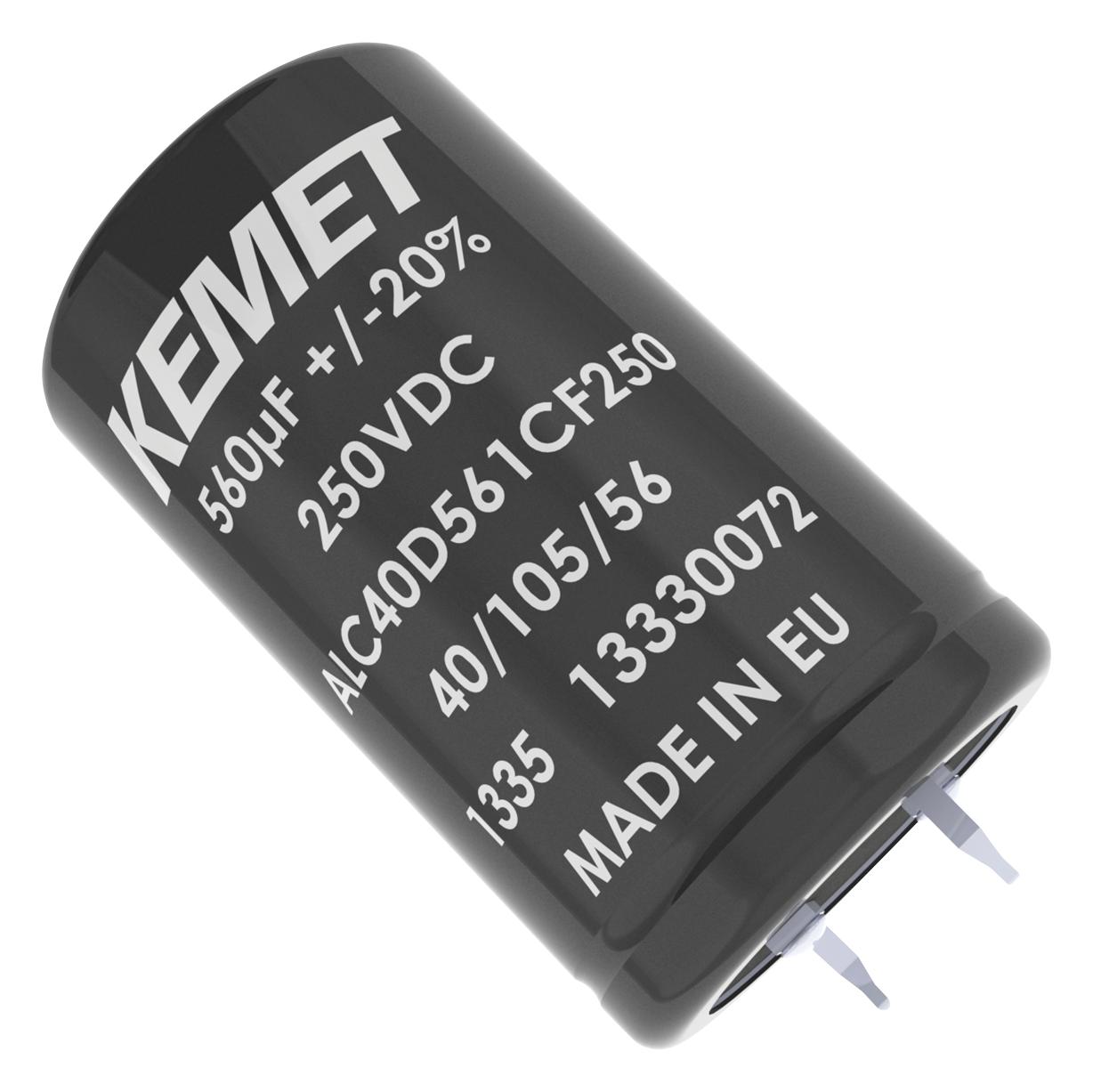 Kemet Alc40A331Cf400 Cap, 330Μf, 400V, Alu Elec, Snap-In