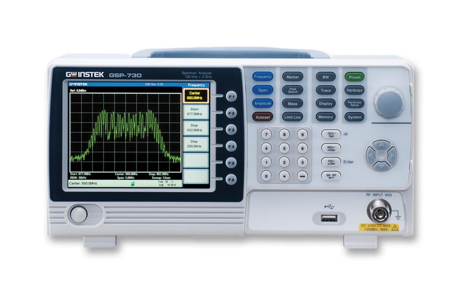 Gw Instek Gsp-730 Analyzer, Spectrum, 150Khz To 3Ghz