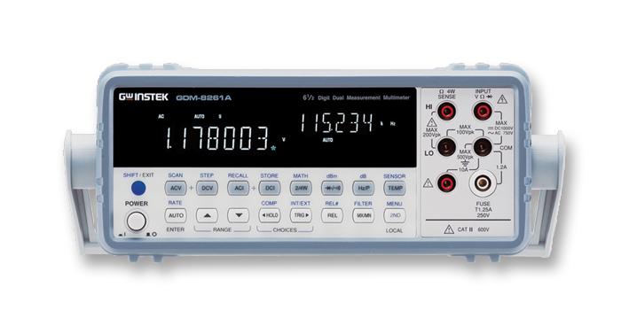 Gw Instek Gdm-8261A Digital Multimeter, Bench, 6 1/2 Digit