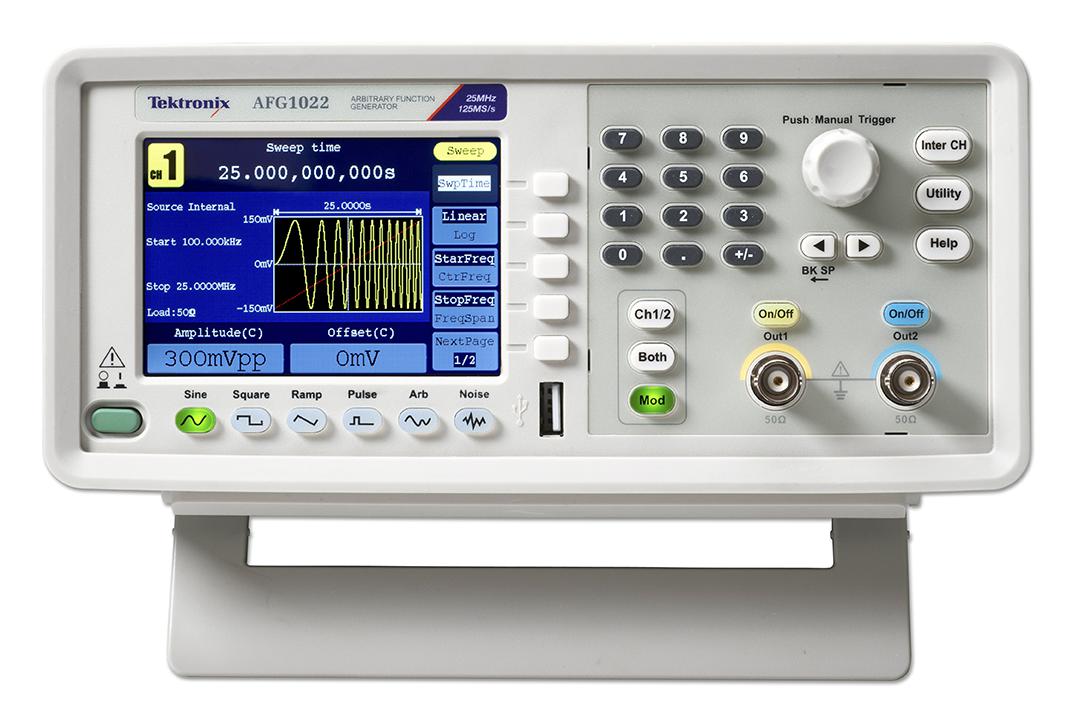 Tektronix Afg1022 Signal Generator, 2-Ch, Arb/func, 25Mhz