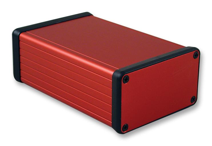 Hammond 1455K1201Rd Pcb Box Enclosure, Alum, Red