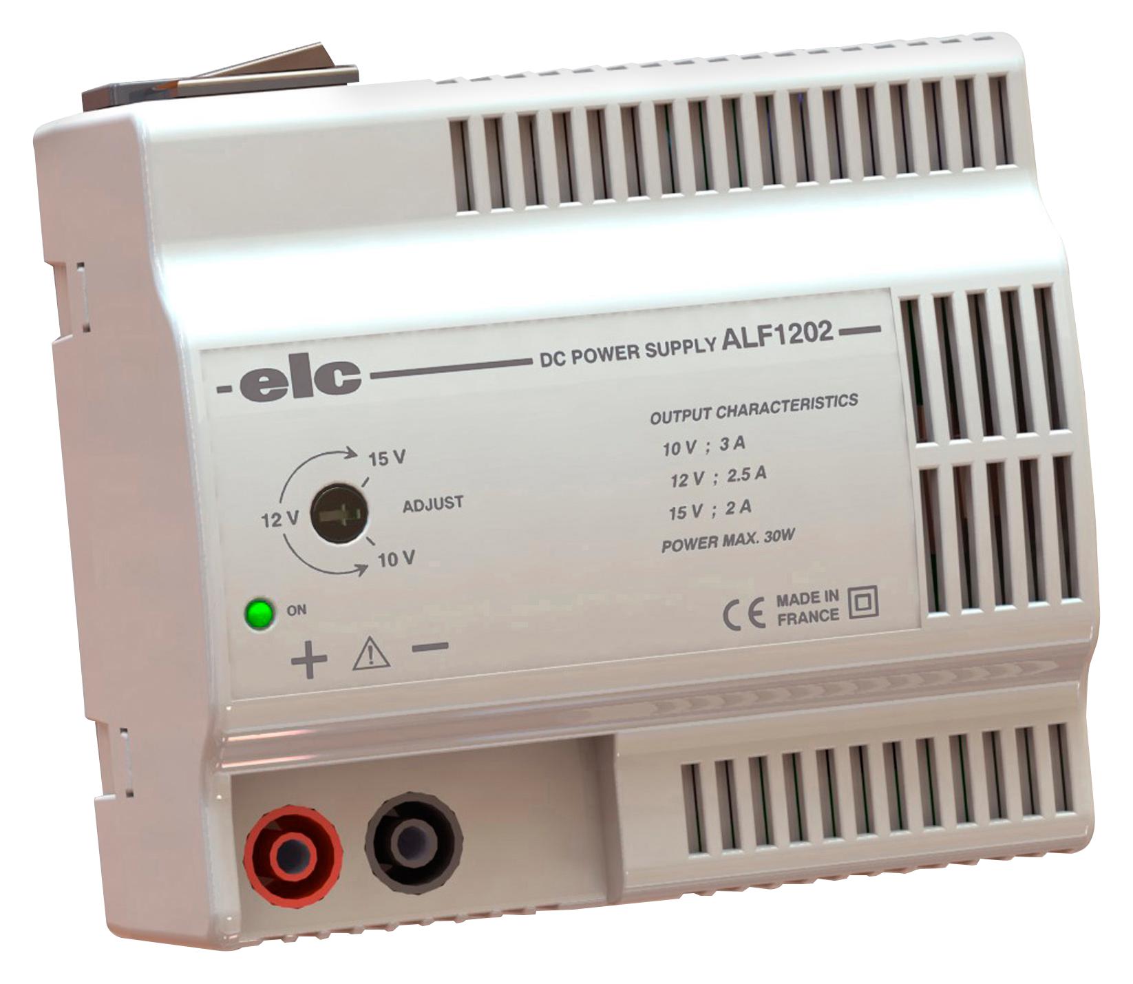 Elc Alf1202 Power Supply, 1Ch, 15V, 2A, Adjustable