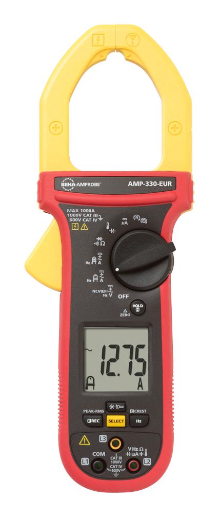 Beha-Amprobe Amp-330-Eur Digital Clamp Meter, 3-5/6 Digit, Auto