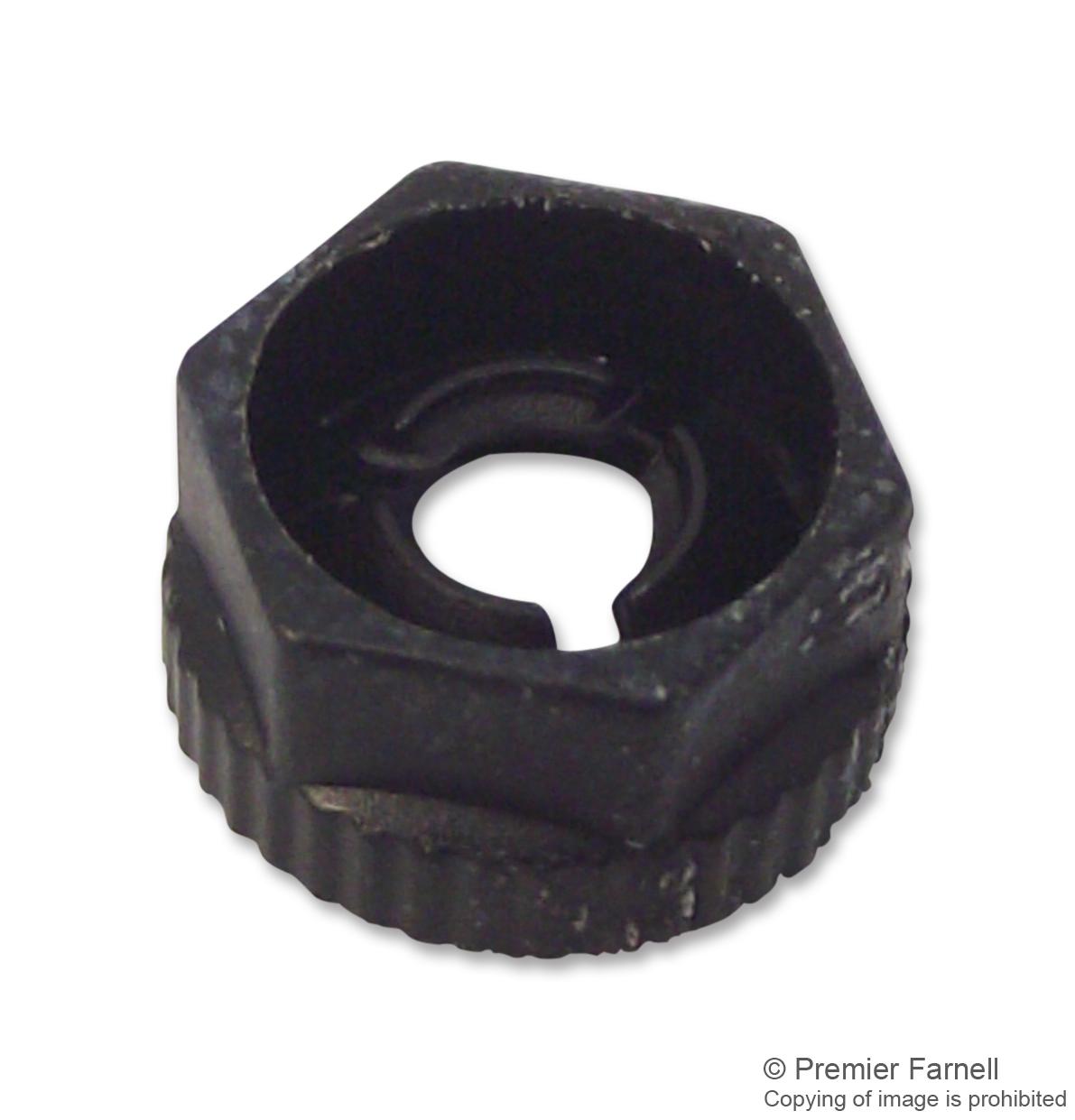 Tr Fastenings Trknf 30 M3 Click Nut, M3, Nylon 6.6, Black, Pk100