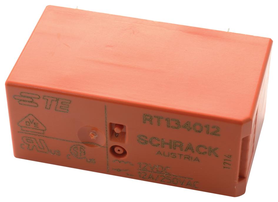 Schrack - Te Connectivity Rt134012 Power Relay, Spst-No, 12A, 250V, Th