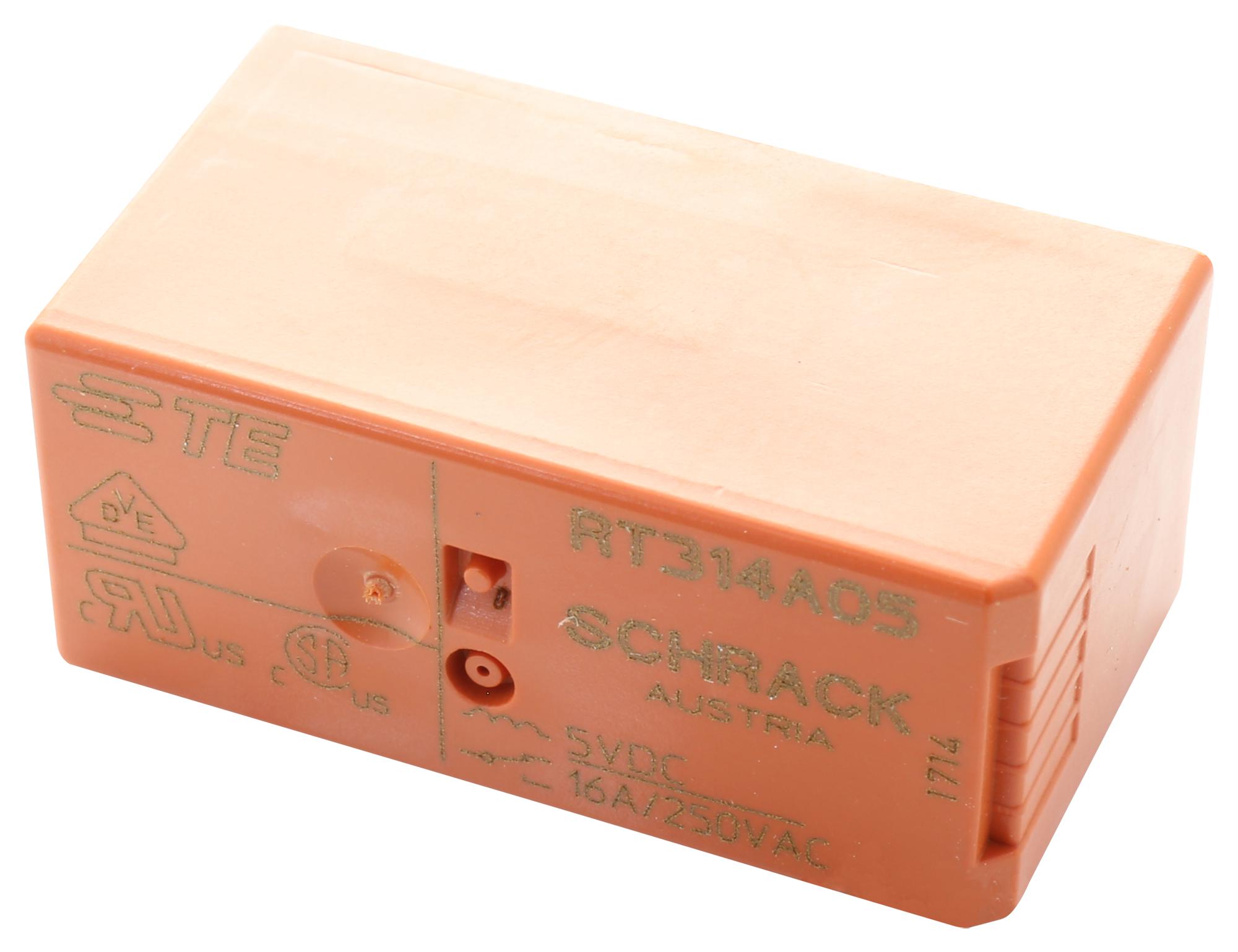 Schrack - Te Connectivity Rtb14005 Power Relay, Spdt, 12A, 250V, Th