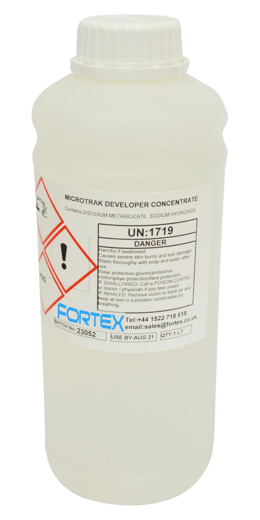 Fortex 1L-Microtrak Liquid Developer Concentrate, 1 Ltr, Pcb