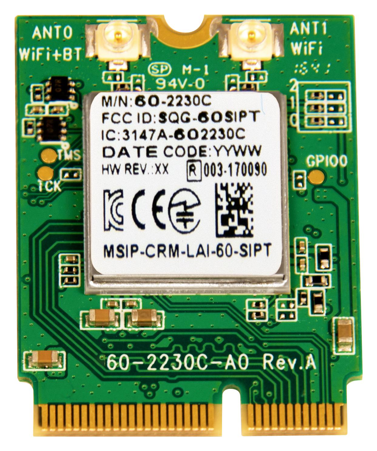 Laird Connectivity St60-2230C-Pu Bt/wifi Module, 2.4-2.495/5.15-5.825Ghz