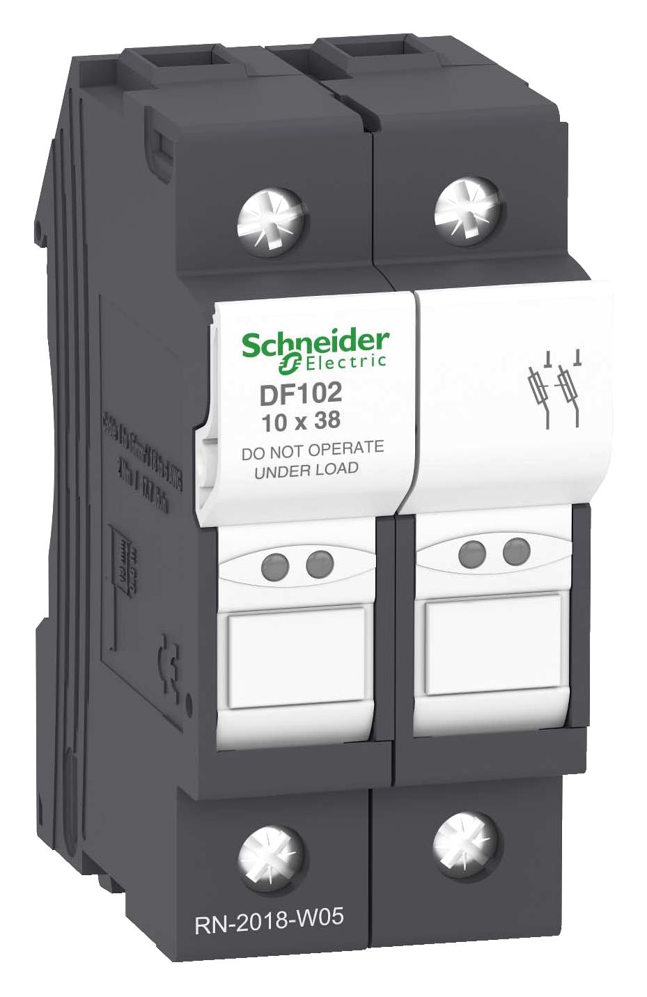 Schneider Electric Df102 Cartridge Fuse Holder, 32A, 2P, 690V