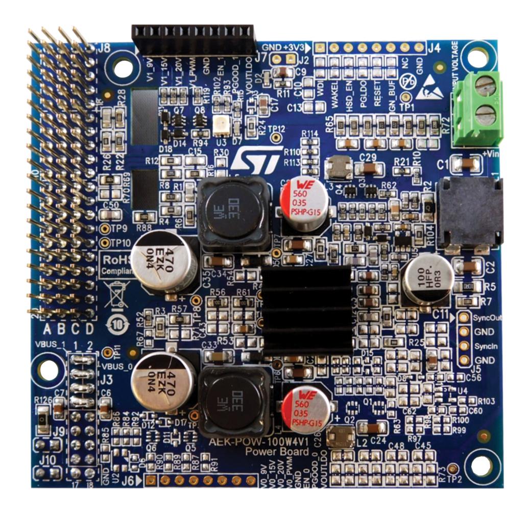 Stmicroelectronics Aek-Pow-100W4V1 Eval Board, Sync Buck Regulator