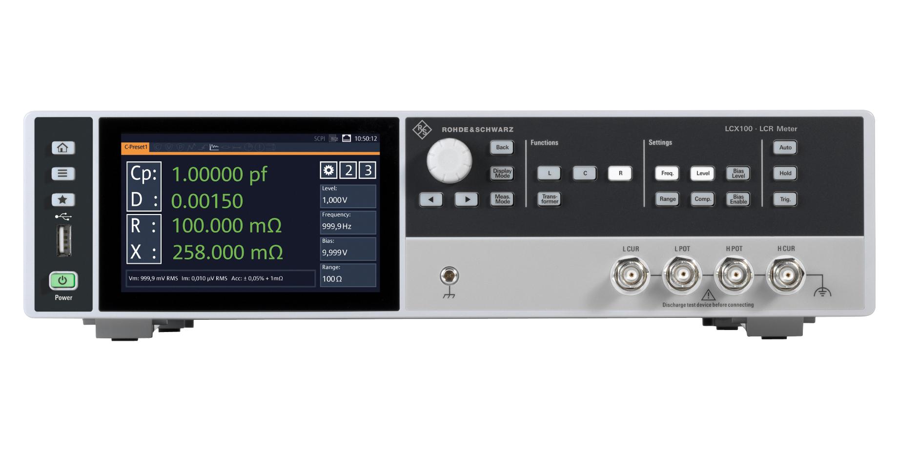 Rohde & Schwarz Lcx100 Lcr Meter, 300Khz.