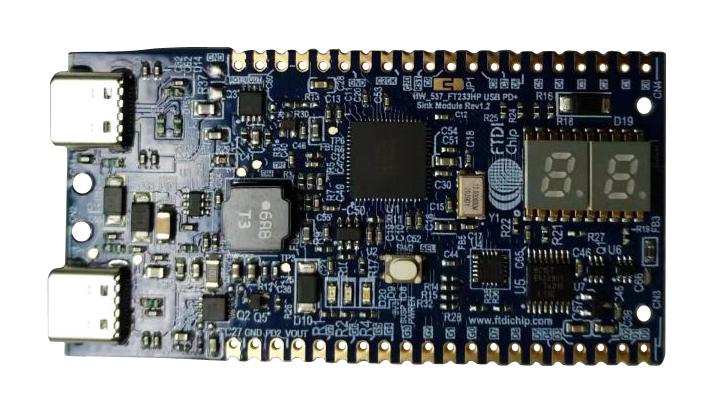 Ftdi Umft233Hpev-Sd Evaluation Module, Usb Type-C Pd Contr