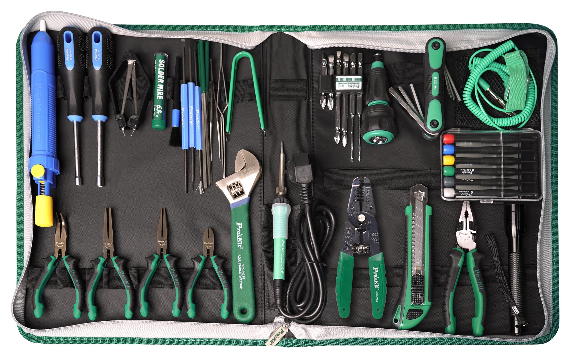 Proskit Industries Pk-2002C Technician Tool Kit, Uk, 220V