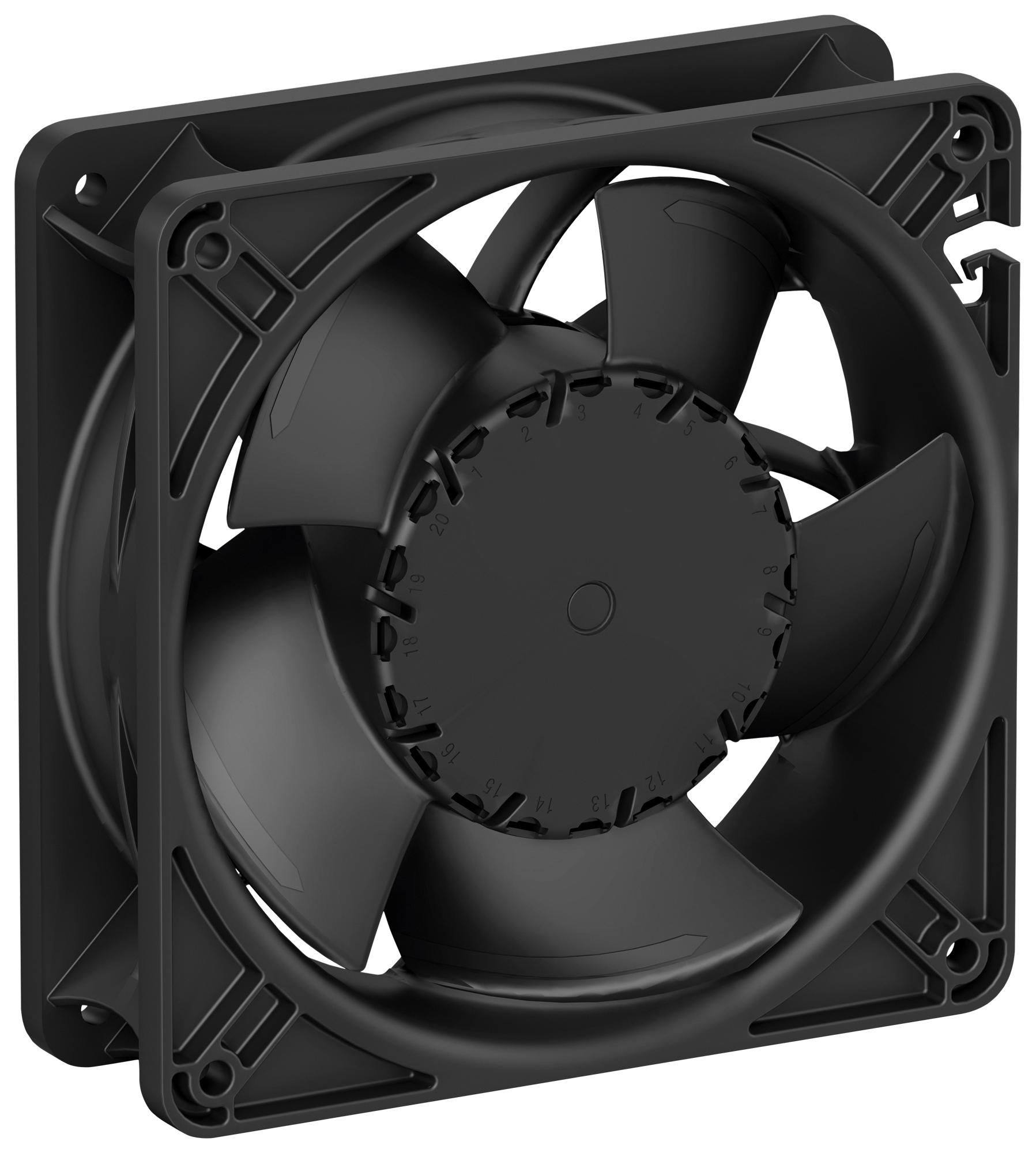 Ebm-Papst Af120-00142 24V P/2 6.500 Dc Fan, 120Mm, 203Cfm, 24V, 6500Rpm