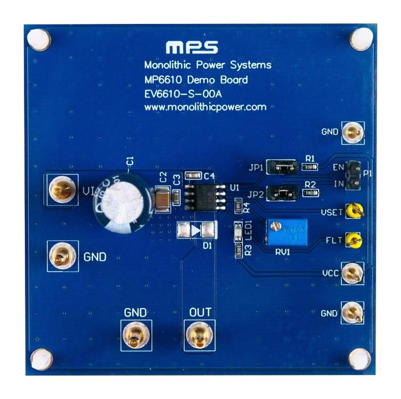 Monolithic Power Systems (Mps) Ev6610-S-00A Eval Board, Half Bridge Driver