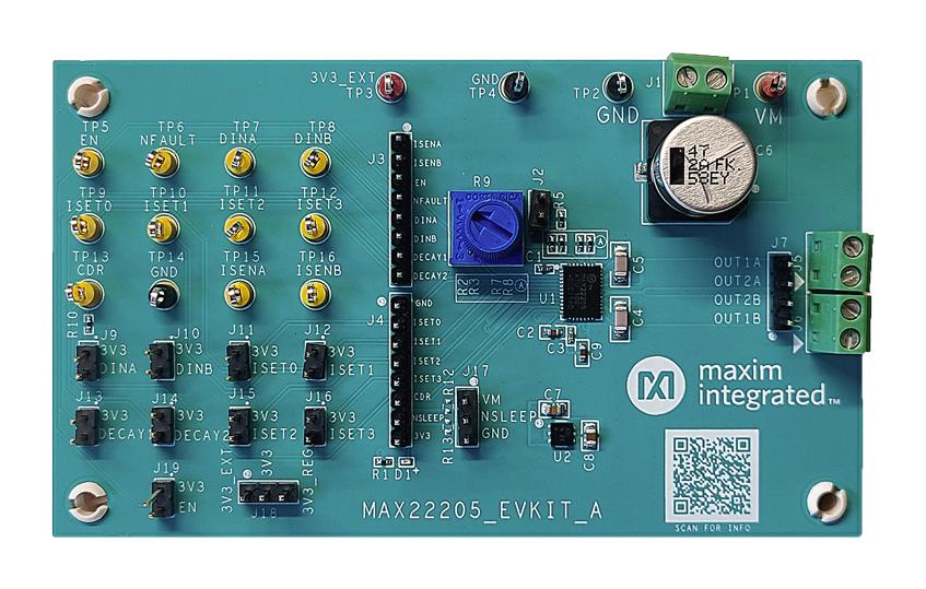 Analog Devices Max22205Evkit# Eval Kit, Dc Brushed Motor