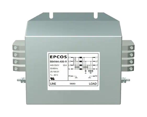 Epcos B84144A0120R000 Filter, 3-Phase, 120A, 440Vac, Chassis