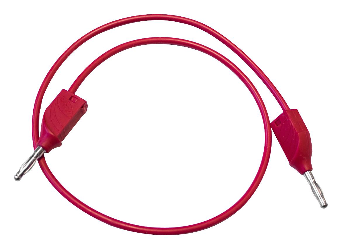 Mueller Electric Bu-2929-M-20-2 Stackable 4Mm Banana Plug-Plug, Red, 20