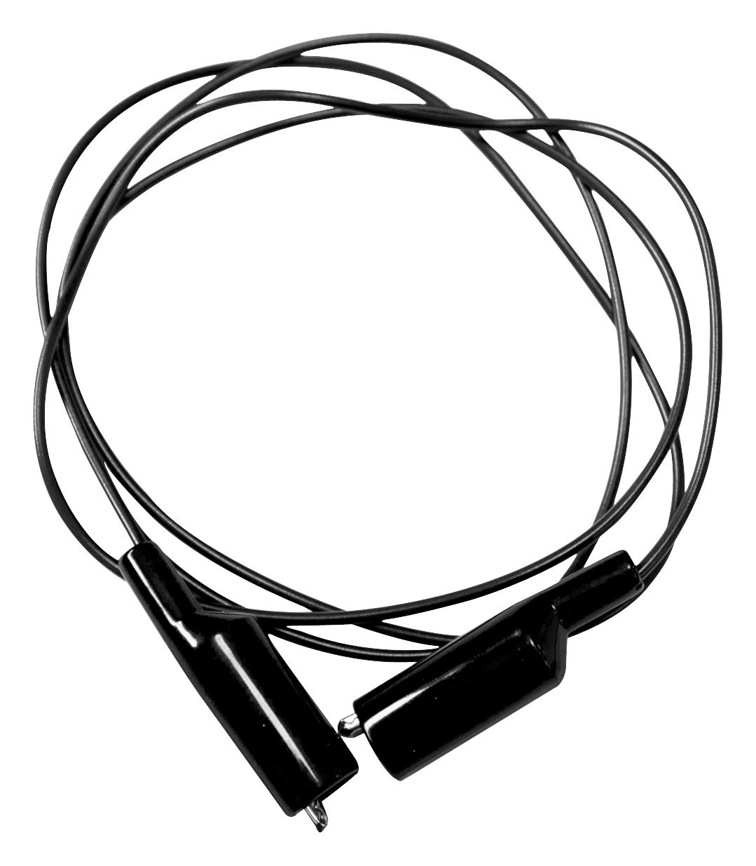 Mueller Electric Bu-3030-A-48-0 Test Lead, Alligator Clip, Black, 48