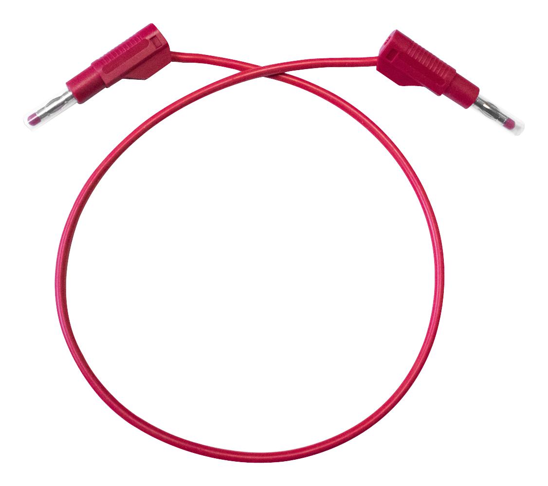 Mueller Electric Bu-P4911B-36-2 Stackable 4Mm Banana Plug-Plug, Red, 36