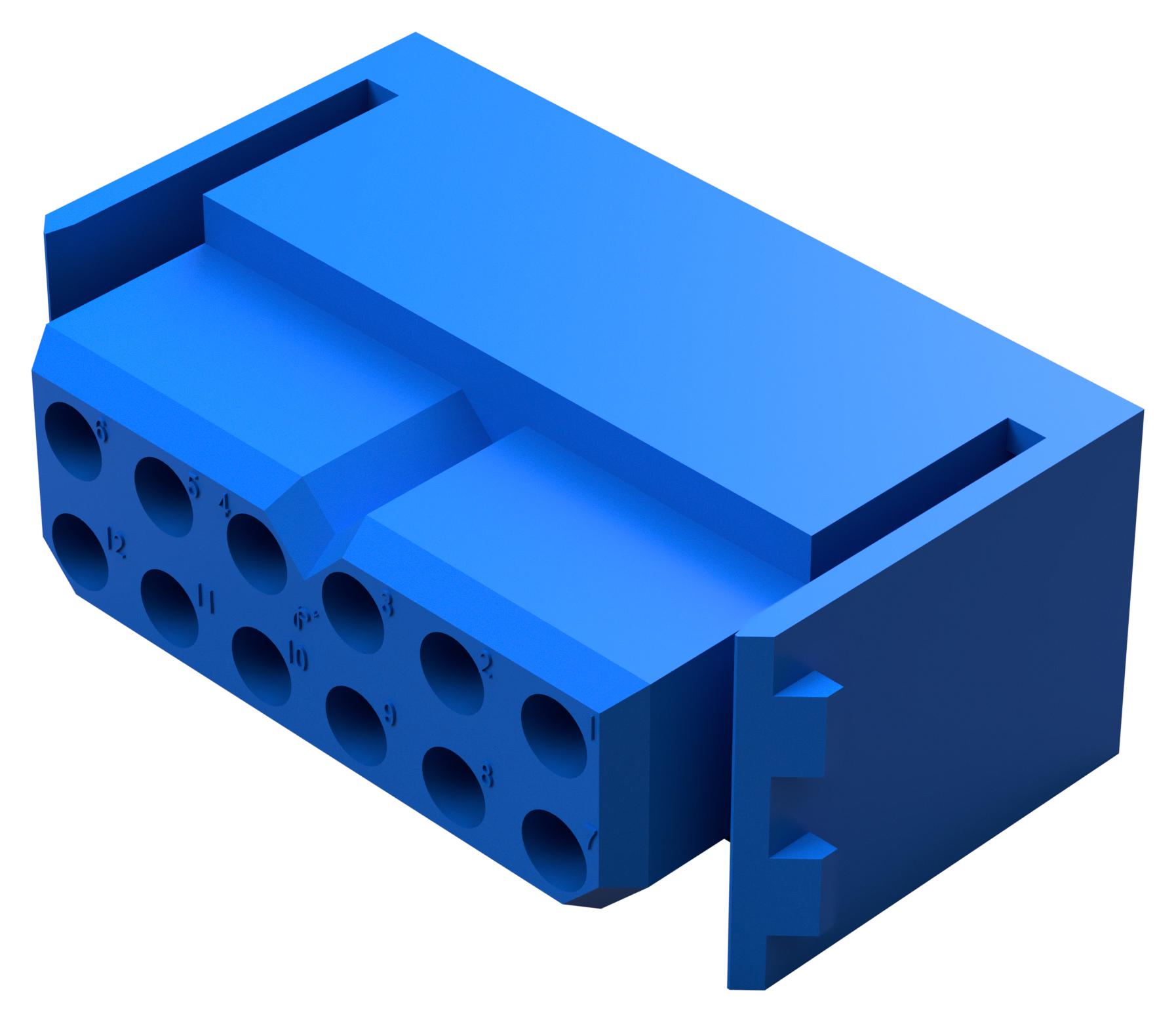 Positronic Plb12F0000/aa Connector Housing, Latch, Pet+Gf, Cable