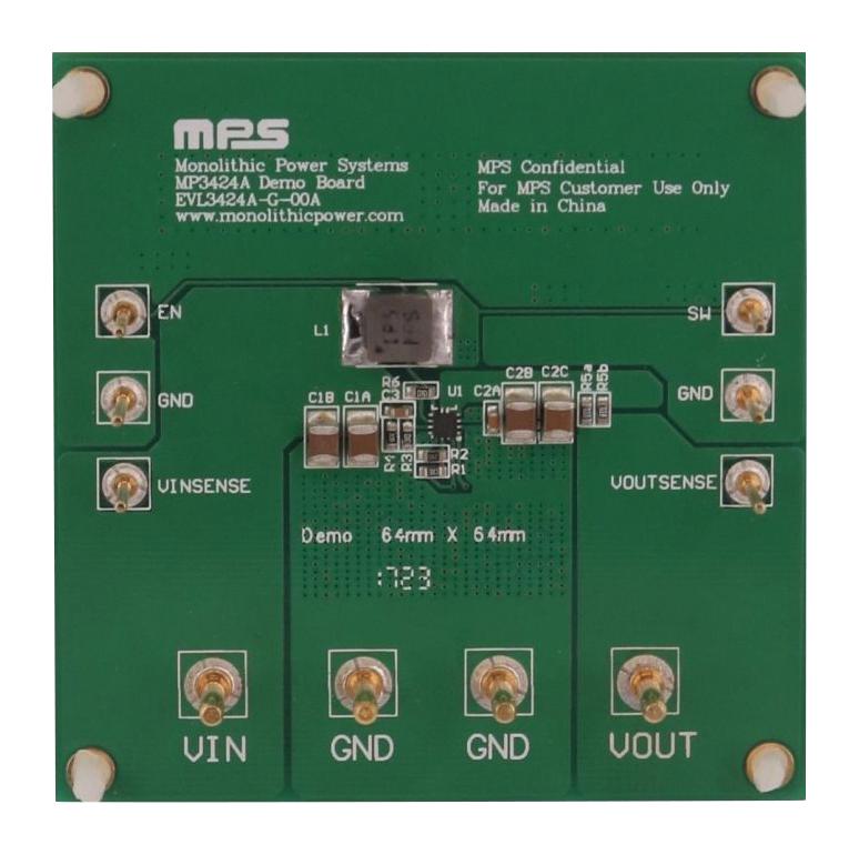 Monolithic Power Systems (Mps) Evl3424A-G-00A Eval Board, Sync Boost Converter