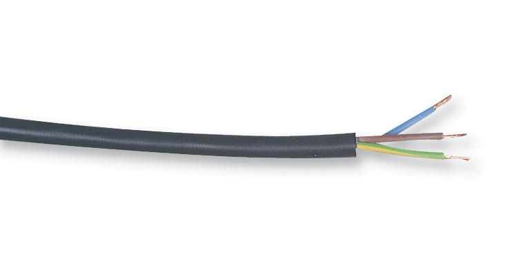 Multicomp Pro 3183Y-2.50Mmblk Cable, Flex, 3183Y, Black, 2.5Mm,  Per M