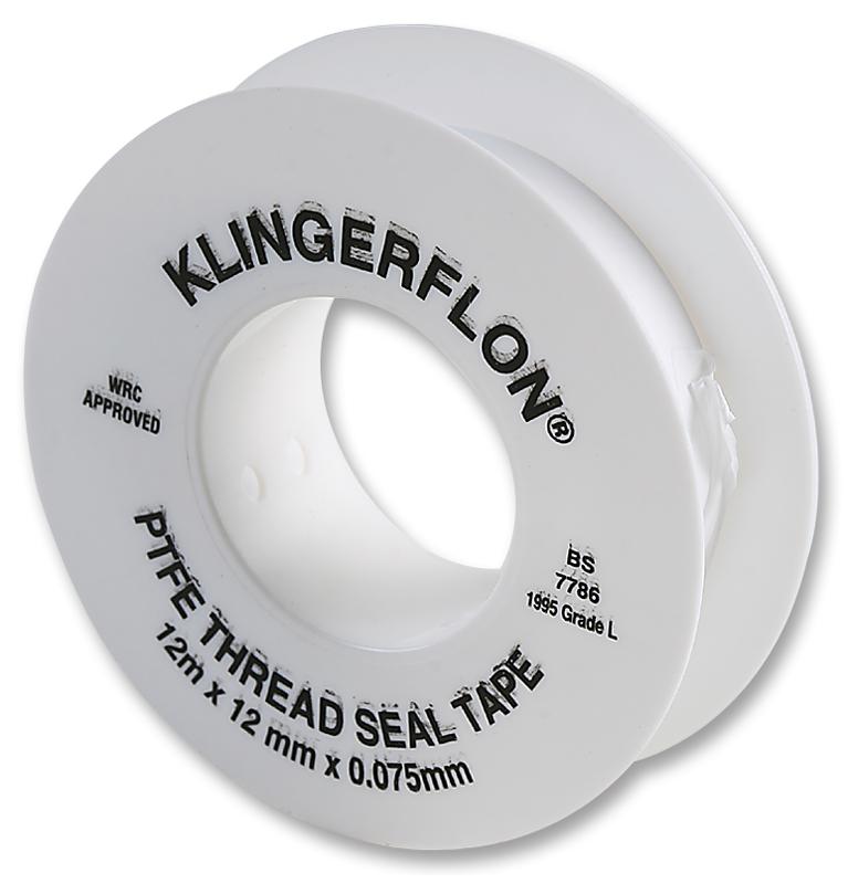 Klinger 7114898 Sealing Tape, Ptfe, 12M X 12Mm