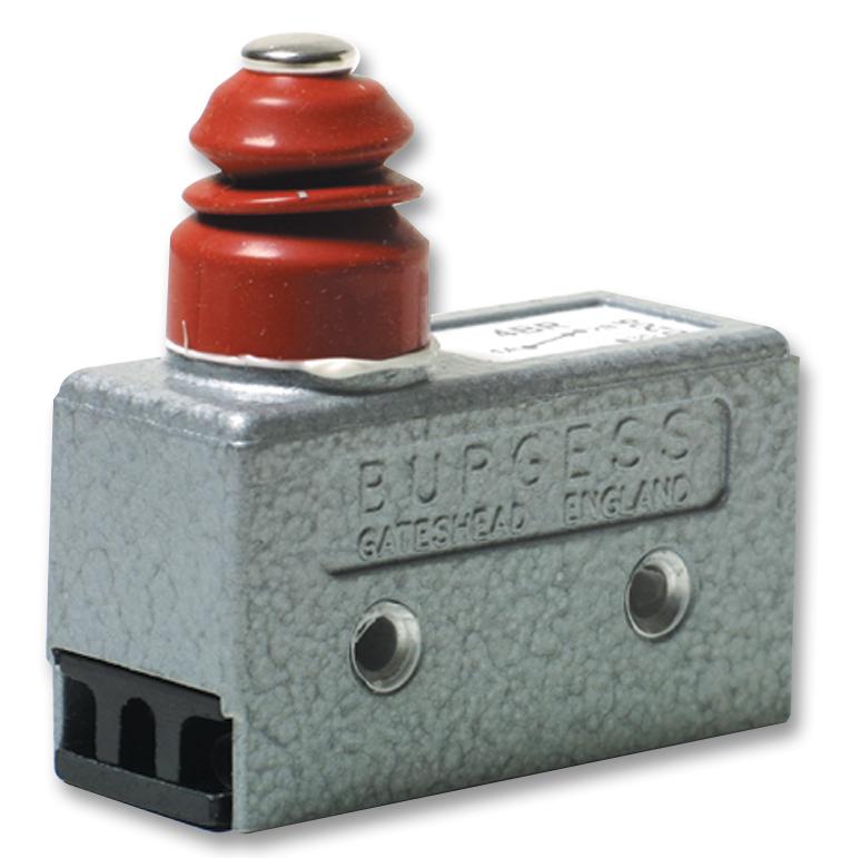 Burgess 4Br Microswitch, Plunger, Spdt, 10A, 125Vac.