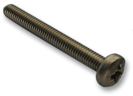 Tr Fastenings M416 Pra2Mcs100- Screw, Pozi Pan, S/s, A2, M4X16, Pk100