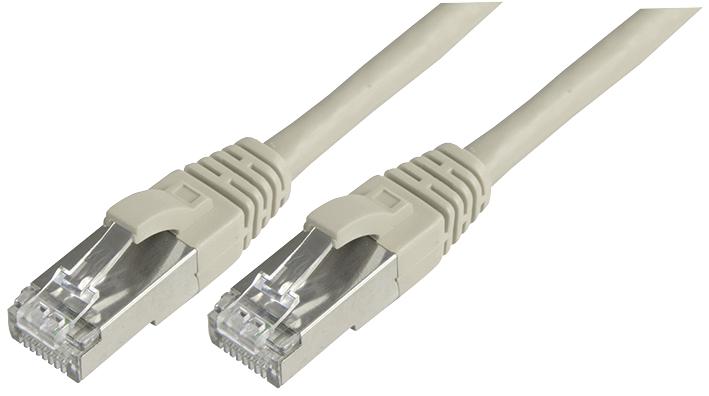 Connectix Cabling Systems 003-010-005-01C Patch Lead, Cat 6A, Sftp, Grey 0.5M