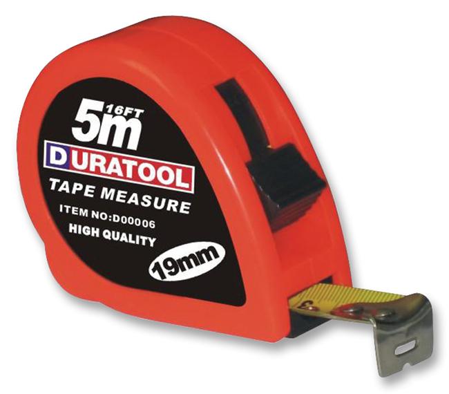 Duratool D00006 Tape Measure, 5M