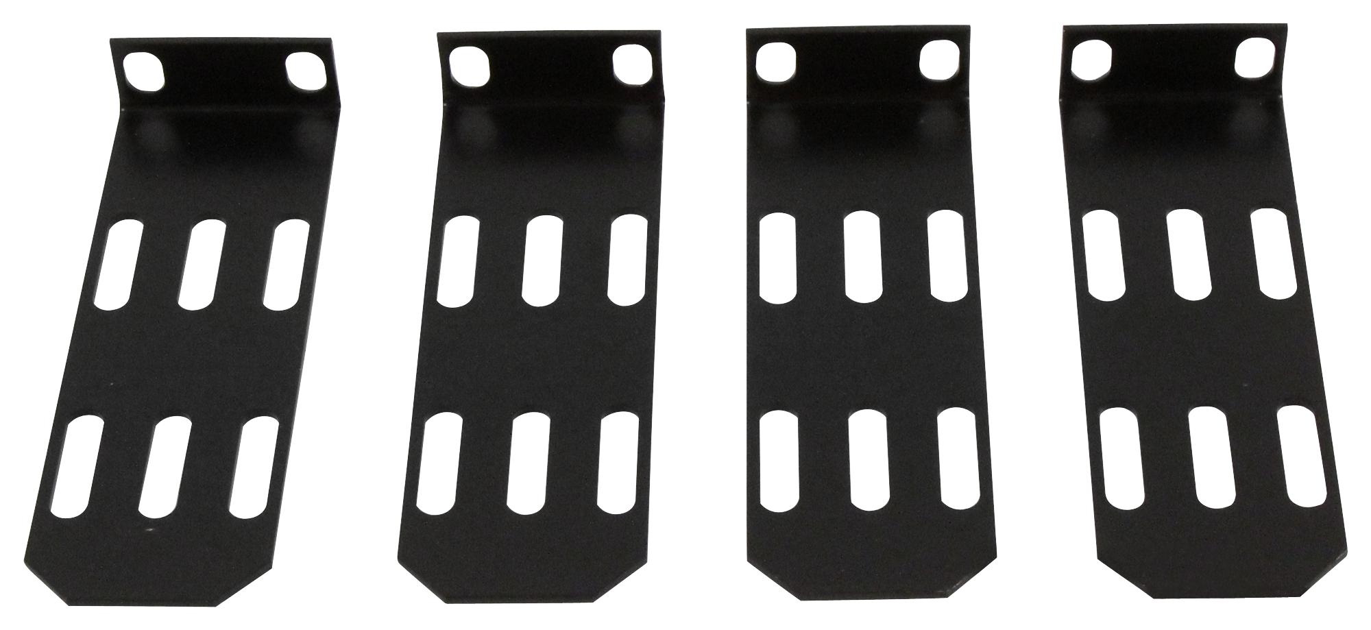 Bud Industries Csb-1351 Adapter Bracket, Open Racks, Steel, Package Contains 2 Pair