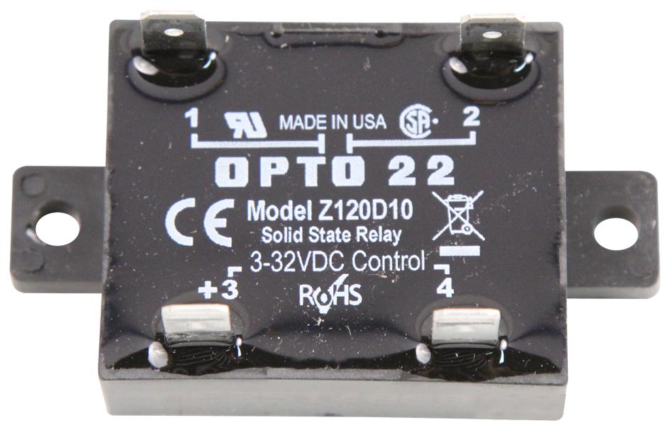 Opto 22 Z120D10 Ssr, Panel Mount, 140Vac, 32Vdc, 10A