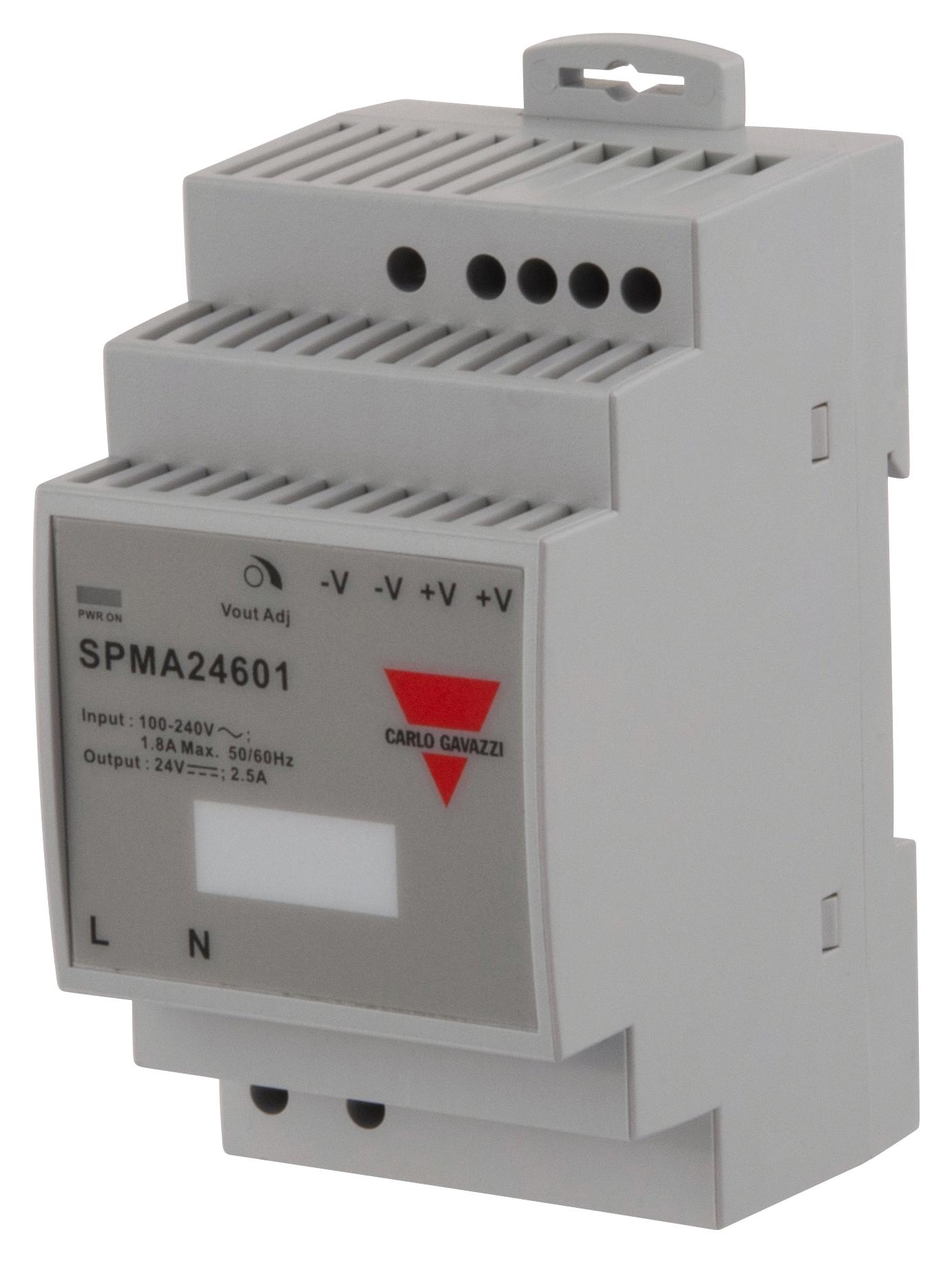 Carlo Gavazzi Spma24601 Power Supply, Ac-Dc, 24V, 2.5A