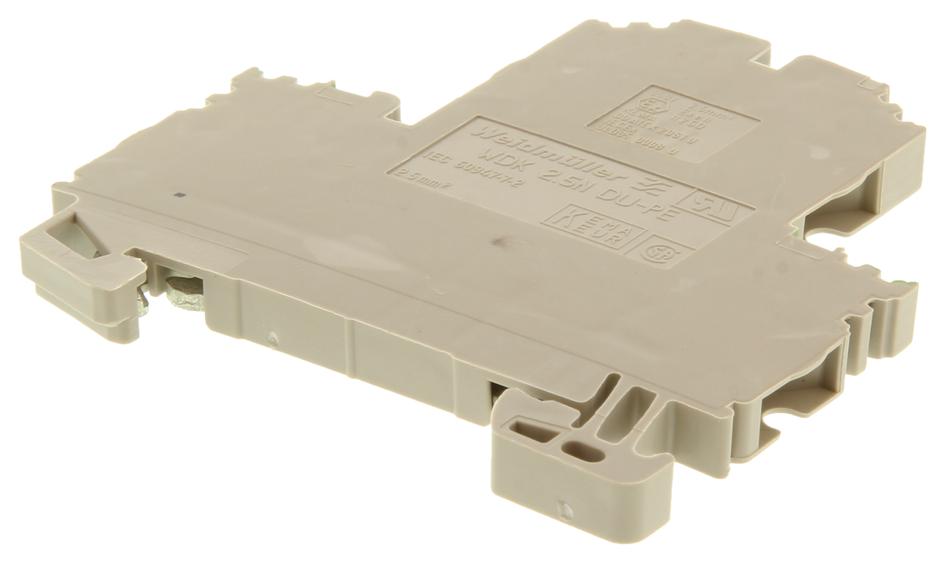 Weidmuller 1041650000 Terminal Block, Din Rail, 4 Position, 22-12Awg