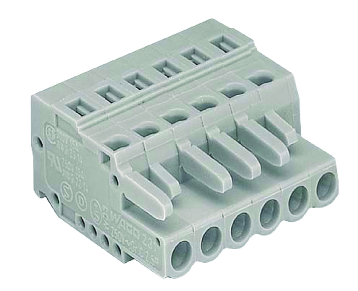 Wago 231-110/026-000/rn01-0000 Terminal Block Pluggable 10 Position, 28-12Awg