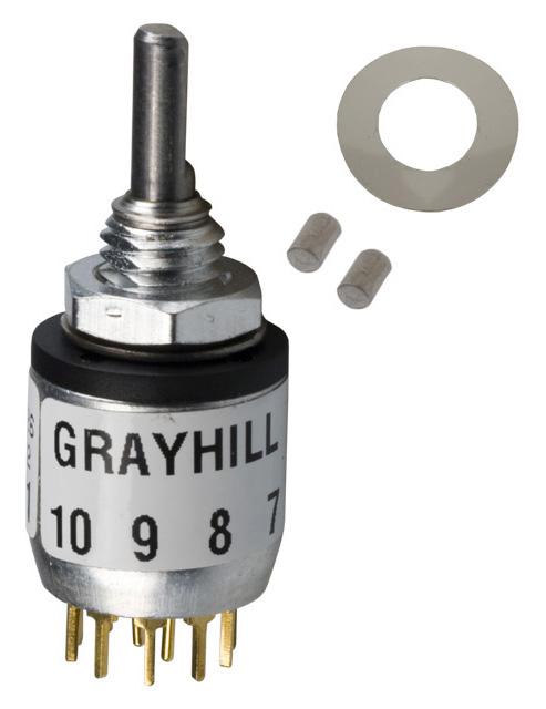 Grayhill 56Dp36-01-2-Ajn Switch, Rotary, Dp5T, 200Ma, 115V