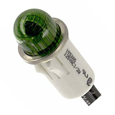 Vcc (Visual Communications Company) 1052A5. Lamp, Indicator, Neon, Green, 125V