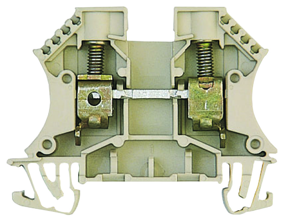 Weidmuller 1020300000 Terminal Block, Din Rail, 2 Position, 16-6Awg