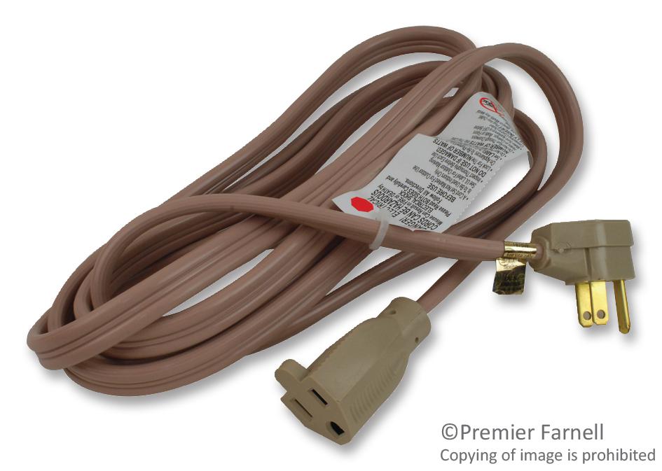 Carol Cable/general Cable 00439.63.17 Extension Cord Nema5-15P/r 9Ft 15A Beige